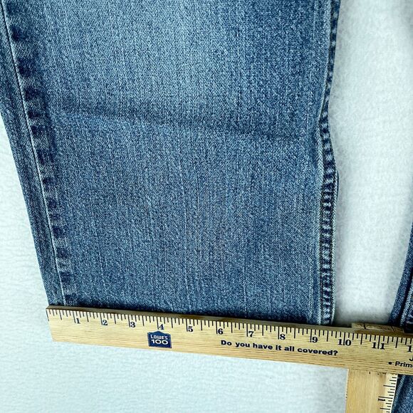 Levi's Strauss Mens Jeans Blue Tag Size 36 (36x27.5) Low Slim Bootcut Denim - Picture 7 of 10